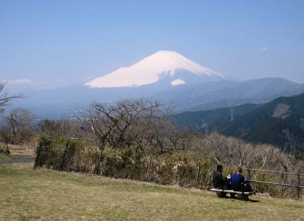 大野山から富士山を望む