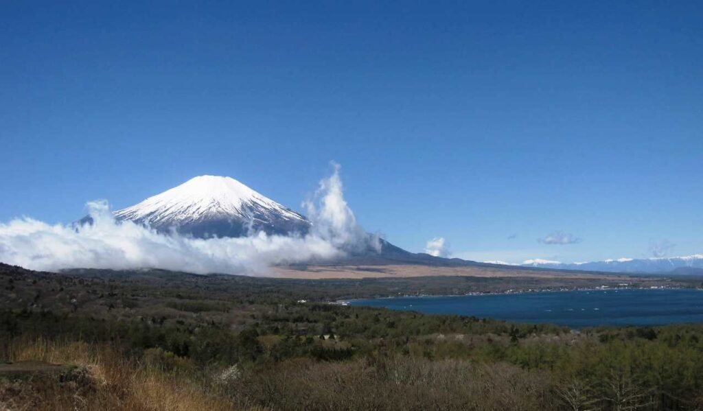 山中湖パノラマ台から富士山