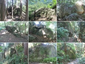 石老山の巨石群